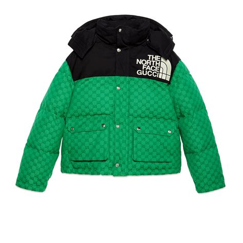 north face gucci green jacket|gucci north face jacket price.